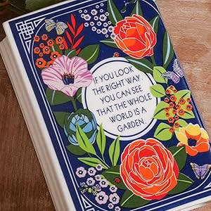 oem/odm services ceramic book vase for flowers, book flower vase for home decor, cute bookshelf decor, book lovers gifts, unique home/bedroom/office accent (small - secret garden) affordable bulk deals