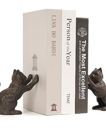 supplier direct ambipolar romantic reading couple bookshelf decor, cast iron bookend, aesthetic room decor, office desk decor, home decorative bookend for heavy books, satin black wholesale prices