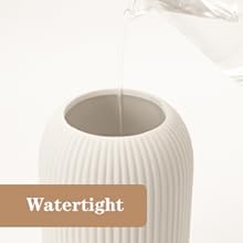 oem/odm services white ceramic vase for flowers, 8 inch flower vase modern white vase home decor, small vase, ribbed textured vase for pampas grass decorative vase, for farmhouse coffee table bookshelf home living affordable bulk deals