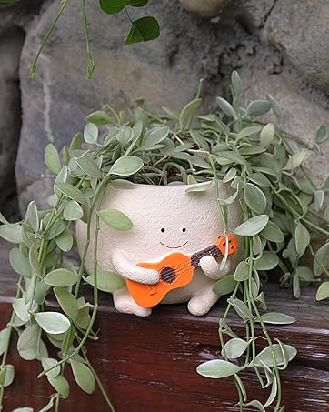oem/odm services face flower pots for plants rocking chair planters funny succulent planter live cute resin flower pots head planter for indoor outdoor plants gift ideas for mother and christmas affordable bulk deals
