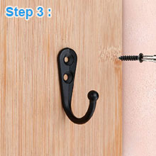 competitive pricing 15 pcs black wall mounted coat hooks, hanger hook with 30 pieces screws for hanging hat, towel, key, robe, coats, scarf, bag, cap, coffee cup, mugs one-stop wholesale