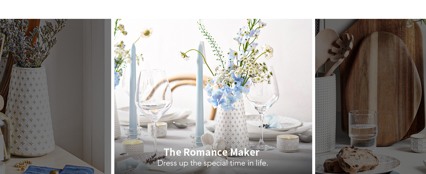 oem/odm services ceramic vase for decor, 6 inch+7.1 inch white flower vase for lego flowers, tulip and pampas grass, embossed farmhouse vases for centerpieces,home living room dining table office decor, arctic white affordable bulk deals