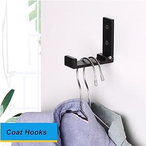 competitive pricing zeyu folding coat hooks, 5pcs wall hooks for hanging coat towel hooks hardware heavy duty aluminum alloy headphone holder no rust wall mounted with screws for bags fitness equipment one-stop wholesale