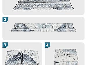 global sourcing dripex vintage collection washable area rug - 2x3 door mat small entryway rug distressed non-slip low-pile floor carpet for indoor front entrance kitchen bathroom living room bedroom oem/odm services