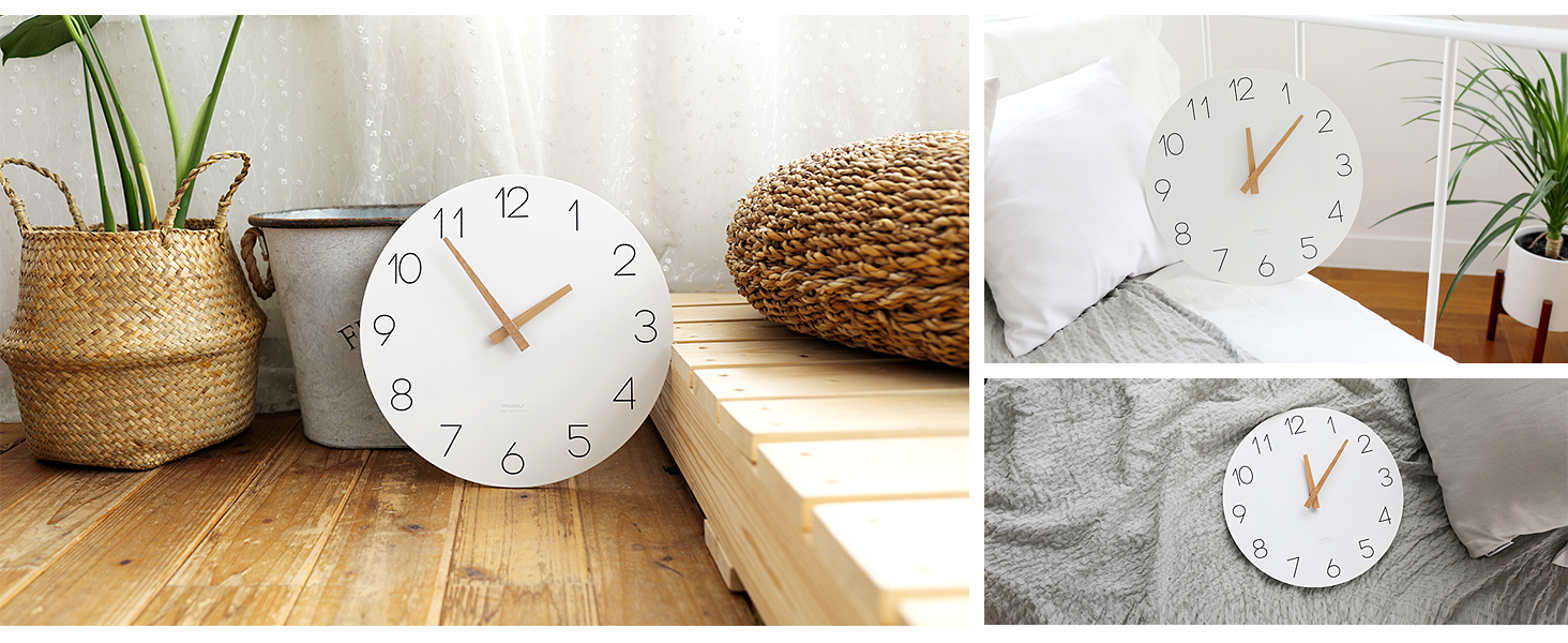 bulk purchase mooas flatwood wall clock,12