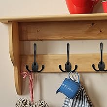 competitive pricing wall mounted coat hooks 5 pack heavy duty black hardware robe hooks decorative for single hanging coats towel cubicle classroom kitchen bath backpack hat hook one-stop wholesale