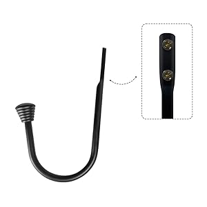 bulk purchase ohtomber 2pcs black curtain holdbacks - metal decorative curtain hooks for drapes, curtain tiebacks clips wall mounted curtain tie holders, curtain pull backs drapery hooks with screw for wall factory discount