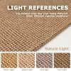 manufacturer direct kozyfly boho rugs for entryway 3x5 ft washable front door area rug indoor rubber backed kitchen area rug front porch mat cotton floor carpet for entryway bathroom living room kitchen, tan/brown trade price