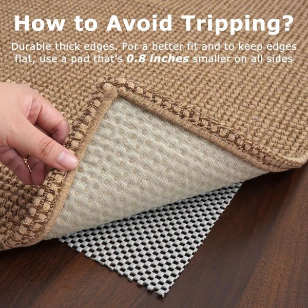 manufacturer direct kozyfly boho rugs for entryway 3x5 ft washable front door area rug indoor rubber backed kitchen area rug front porch mat cotton floor carpet for entryway bathroom living room kitchen, tan/brown trade price