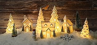dropship from factory wooden christmas tree figurine, 2pcs gold tree figurines, decorative trees for tabletop, small glittered golden xmas tree figurines for christmas mantle indoor decor mass production supply