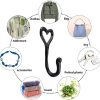 competitive pricing ebliiny decorative wall hooks coat towel hook,8 pcs key bag hanger coat hooks cast iron vintage holder love heart shape home decor,bath kitchen garage hanging scarf cap cup hat purse robes hook one-stop wholesale