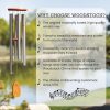 producer to buyer woodstock wind chimes amazing grace chime small (16'') silver wind chime inspirational and memorial gifts wind chimes for outside patio home or garden decor (agss) discounted pricing