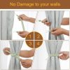 bulk purchase uxcell 4pcs curtain tiebacks, 58cm/23 braided drapery holdback holder decorative rope tie back, green/silver factory discount