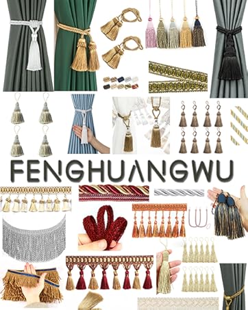 bulk purchase fenghuangwu 6 pack curtain tie backs rope tassels for curtains drape tiebacks handmade outdoor home and outdoor decorative (gold, 6p) factory discount