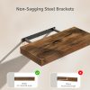 bulk purchase qeeig bathroom shelves over toilet wall mounted floating shelves farmhouse shelf toilet paper storage small 16 inch set of 3, rustic brown (019-bn3) trade price