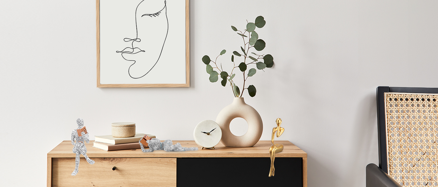 oem/odm services white ceramic vase, modern vase for minimalist decor, hollow round matte pampas flower vases for boho home wedding party room dinner table shelf decor (2pcs) affordable bulk deals