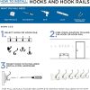competitive pricing franklin brass (5-pack) double wall hooks 2-prong coat/hat matte black hooks for hanging wall mount hanger clothes, purse, bag, towel organization decorative wall hooks b59104m-fb-c one-stop wholesale