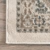 global sourcing nuloom 7x9 becca traditional tiled area rug, beige, faded transitional design, stain resistant, for bedroom, dining room, living room, hallway, office, kitchen, entryway oem/odm services