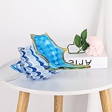 dropship from factory blown glass conch statues, modern glass art, conch decorative statues, sea shell statues for dining tables, entryways, coffee tables, living rooms, kitchens, shelf fillers mass production supply