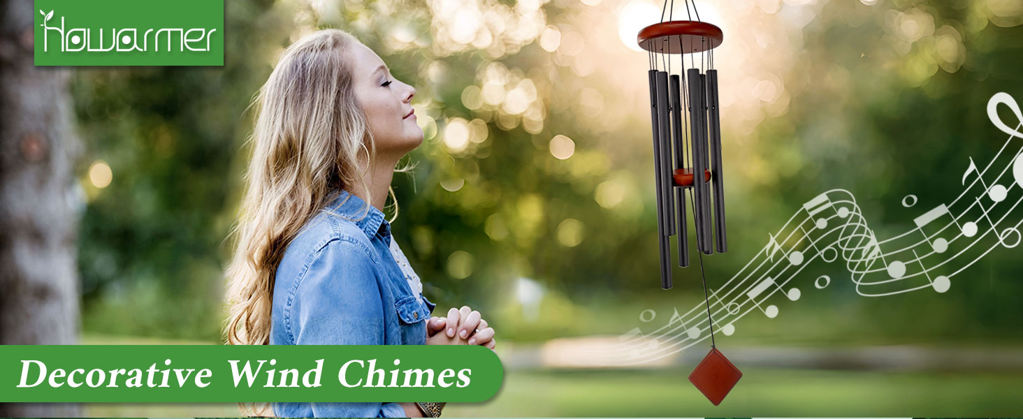 producer to buyer small wind chimes for outside, wind chimes outdoor with 6 tuned tubes, memorial wind chimes for garden, patio and home discounted pricing