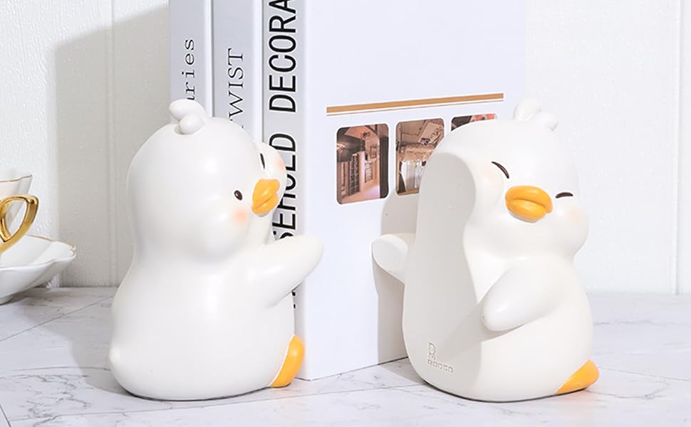 supplier direct cute hug ducks decorative bookends, unique book ends to hold books creative resin book holder stopper for home office desk bookshelf decoration wholesale prices