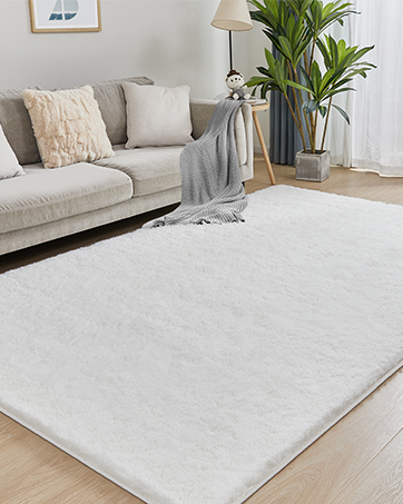 global sourcing plush area rug 4x6 feet high pile rugs for living room, ultra soft indoor carpet for bedroom, playroom, playroom, home decor, geometric, dark grey/white oem/odm services