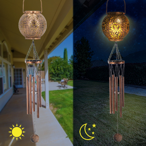 producer to buyer astarin 35“ sun and moon solar wind chimes for outside hanging led solar lights outdoor garden lantern decorative as gift for women mom grandma best friends' birthday gift discounted pricing