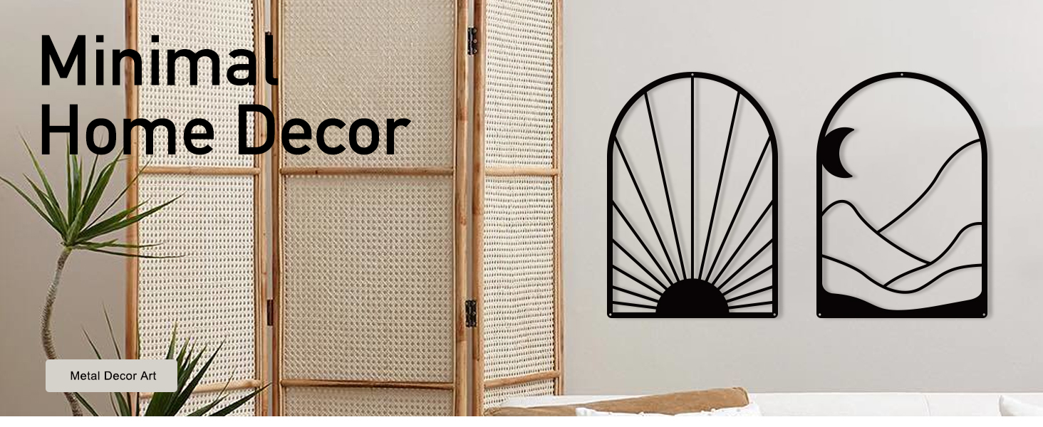 factory direct sokurdeg boho black metal wall decor black minimalist wall art large bohemian line metal wall art black boho wall art for bedroom bathroom living room (3 pack, 12 x 17 in) volume discount