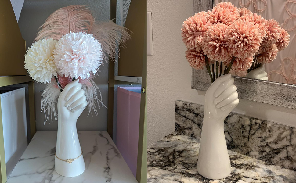 oem/odm services white ceramic vases flower vases home decor cool cute small hand vase for flowers unique modern bathroom living room rose tulip coffee tables centerpieces decorative affordable bulk deals