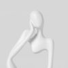 dropship from factory brownlove 3pcs decor white thinker statue abstract art sculpture，resin collectible figurines for home living room office shelf decoration mass production supply