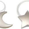 bulk purchase magnetic curtain tiebacks 1 pair curtain clips rope holdbacks moon and star shape window curtain tie backs silver for home office art decorative drapes factory discount