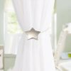 bulk purchase magnetic curtain tiebacks 1 pair curtain clips rope holdbacks moon and star shape window curtain tie backs silver for home office art decorative drapes factory discount
