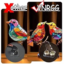 dropship from factory stained birds on branch desktop ornaments double sided metal flatness table art home room decoration suitable for office wine cooler decor(5 birds on a branch) mass production supply