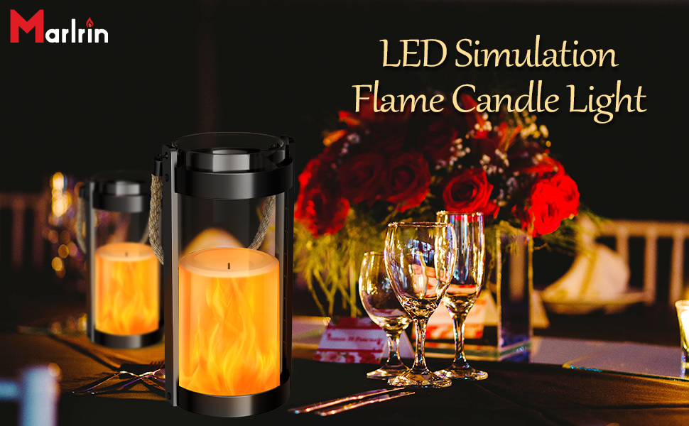 custom wholesale vintage lantern glass retro lantern led flickering flameless candle battery powered camping lamp hemp rope hanging lanterns non-solar light 2 pack oem/odm services
