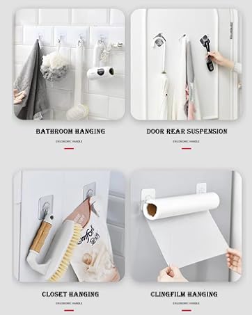 competitive pricing ddmy adhesive hooks wall hooks, 24 packs hooks for hanging transparent reusable seamless hooks 13.2lb(max), waterproof bathroom kitchen heavy duty self adhesive hooks one-stop wholesale