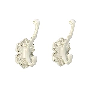 competitive pricing sdh antique brass coat hooks wall mounted -vintage style wall hooks for hanging purse, hat, keys & clothes - heavy duty bathroom hooks for towels - pack of 2 one-stop wholesale