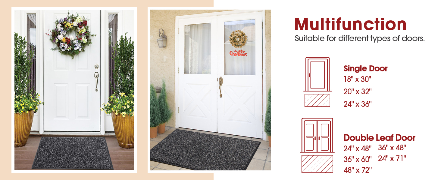 global sourcing mibao dirt trapper door mat for indoor&outdoor, 17