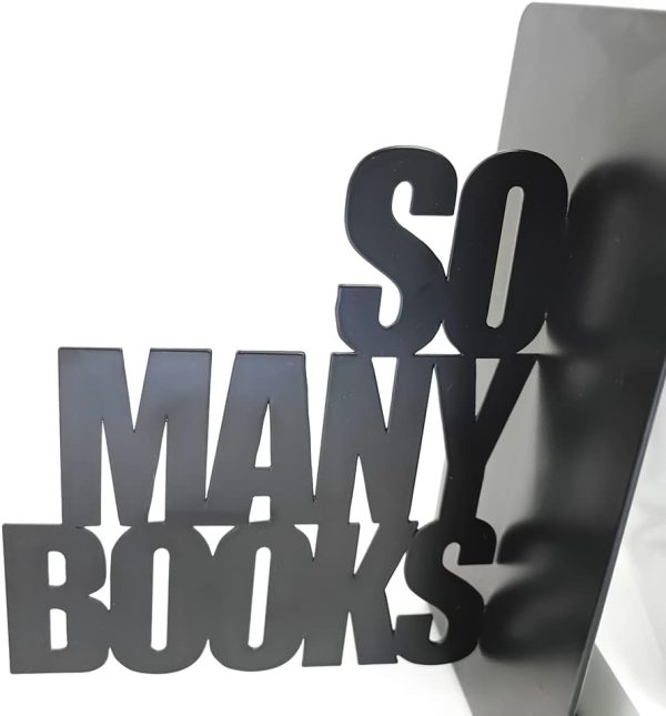 supplier direct so many books, so little time bookends, decorative metal book ends supports for shelves, heavy duty bookend holder wholesale prices