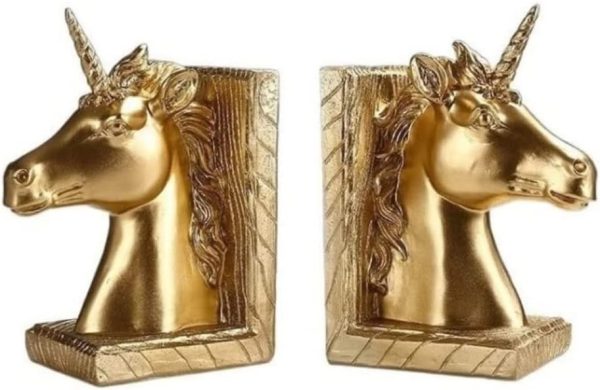 supplier direct garcan book end nonskid bookends decorative bookends creative horse head shape ornaments handmade light luxury bookends handicrafts book stoppers wholesale prices