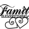 factory direct xort family sign metal wall decor, metal family wall art, family is everything sign for living room, bedroom wall hanging decor. (black - 16 x 10 inch) volume discount