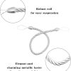 bulk purchase bel avenir curtain ropes tiebacks tie-backs, curtain handmade holdbacks with 2 metal screw hooks - white 2 pack factory discount