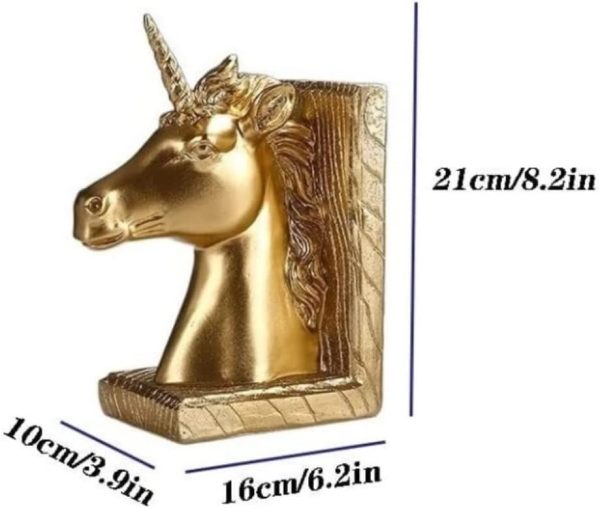 supplier direct garcan book end nonskid bookends decorative bookends creative horse head shape ornaments handmade light luxury bookends handicrafts book stoppers wholesale prices