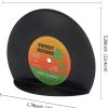 supplier direct vinbee retro vinyl bookends, record bookends for shelves classic cd record shape decorative book ends fun music theme musical bookends 1 pair wholesale prices