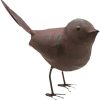 dropship from factory colonial tin works decorative small cute songbird song bird statue figurine home décor, 5.5" x 4" x 2", rust/brown (ser of 1) mass production supply
