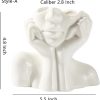 oem/odm services face vase,flower vase desk decor,ceramic body vase female form ideal shelf decor,modern farmhouse table decor,small cute vase bookshelf decor half face vase 5.5'' l x 4.8'' h affordable bulk deals