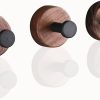 competitive pricing adhesive wooden wall hooks for hanging,3-pack modern coat hooks,farmhouse natural dark walnut wood hooks for hanging hats towels robe clothes keys bags... one-stop wholesale