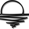 factory direct hushee small sunrise metal wall art mid century boho decor sunshine minimalist design modern sunset interior art sun design wall art for room living room kitchen bedroom, 16.93 x 7.09''(black) volume discount