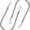 bulk purchase curtain tiebacks ropes, 2pcs decorative handmade tie backs curtain holdbacks holders cord for window sheer drapes indoor outdoor, grey factory discount