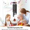 producer to buyer large aluminium wind chimes 37" inches to create a zen atmosphere suitable for outdoor, garden, patio decoration. classic black wind chimes with wind catcher suitable as a gift for unisex discounted pricing
