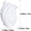 oem/odm services vase flower vases heart shaped decor resin flower pot modern unique nordic art style decorative vase for home wedding valentine gift desktop living room decoration - white affordable bulk deals